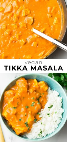 vegan tikka masala is an easy and healthy meal that's ready in less than 30 minutes