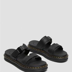 Dr. Marten Chilton Men's Leather Slide Sandals 8m/9w Brand New With Tags No Box Excellent Condition No Flaws Leather Slides With Buckle Closure, Fluffy Sandals, Faux Fur Sandals, Platform Shoes Sandals, Fur Sandals, Leather Strap Sandals, Vintage Sandals, Men Sandals, Mens Leather Sandals