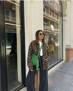 Leopard Jumper Outfit, Leopard Print Scarf Outfit Winter, Cheetah Print Button Up Outfit, Leopard Winter Outfit, Leopard Cardigan Outfit Fall, Leopard Print Booties Outfit, Cheetah Jacket Outfit, Cheetah Print Jacket Outfit