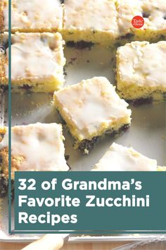 grandma's favorite zucchini recipe is made with cream cheese and blueberries