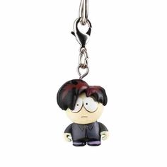 a key chain with a cartoon character on it