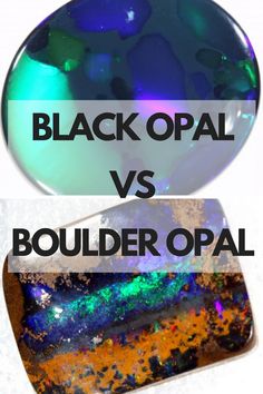 Black Opal VS Boulder Opal | Opal Auctions Opal Stone Meaning, Geology Rocks Mineral, Boulder Opal Jewelry, Opal Meaning, Black Opal Jewelry, Rocks Crystals, Gold Detector, Jelly Opal, Pretty Rainbow