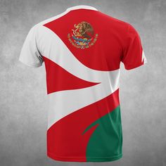 The Mexico Eagle T Shirts Description Our Unisex T-shirt is made of a premium polyester blend, offering maximum comfort with a soft feel. It boasts an all-over print design created through a high-definition heat-dye application that ensures vibrant and long-lasting colors even after multiple washes. This T-shirt’s fabric is durable and resistant to wrinkles, shrinking, and mildew, ensuring its longevity. The thread line color is limited to black or white. Every T-shirt is custom printed, cut, an Mexico Eagle, Classic Casual Style, Style Crop Top, Classic Casual, Feel It, High Definition, Wrinkles, Unisex T Shirt, Custom Print