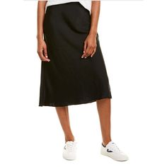 Vince Camuto Women's Skirt Black Size Xs A-Line Elastic Waist Solid Discover The Epitome Of Elegance And Comfort With The Vince Camuto Women's Skirt In A Captivating Black Shade. Perfect For Xs Sizes, This Skirt Boasts A Flattering A-Line Silhouette That Gracefully Skims Your Figure, Making It An Essential Addition To Any Fashion-Forward Wardrobe. The Elastic Waist Ensures A Snug And Comfortable Fit, Allowing You To Move Freely Throughout Your Day. Crafted From High-Quality Materials, This Skirt Casual Black Summer Skirt, Black Casual Summer Skirt, Black Relaxed Fit Midi Skirt, Casual Black Knee-length Skirt, Black Knee-length Casual Skirt, Black Relaxed Fit Skirt For Spring, Summer Black Relaxed Skirt, Black Midi Length Bottoms For Summer, Black Relaxed Fit Skirt With Lining