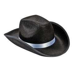 Get a little country with this colorful polyester cowboy hat! Available in so many colors, these hats will dress up any cowboy or cowgirl! Costume party, country fair or backyard barbecue, this cowboy hat has you covered. Polyester. 23" circ. Country Western Dresses, Black Cowboy Hat, Black Cowboys, Festival Necklace, Cowgirl Costume, Black Cowboy, Western Theme, County Fair, Cowgirl Hats