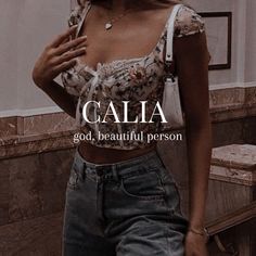 a woman standing in front of a mirror with the caption galaa god, beautiful person