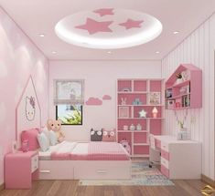 Fresh home decor Barbie Room Decor, Modern Kids Room Design, Kids Bedroom Furniture Design, Girly Bedroom Decor, Kids Room Ideas, Kids Bedroom Ideas, Bedroom Ideas For Small Rooms, Girls Room Design, Small Room Design Bedroom