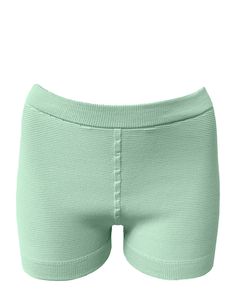 Chloe is a boy short style swim bottom. Knit with Sorona, a naturally-derived alternative nylon that's fast-drying and has plenty of stretch, yet holds it shape when wet. This innovative material keeps our planet cool while you are basking in the sun. Knit in one continuous piece in a waste less process, Chloe is completely seamless for added comfort and strength. DETAILS Quick Dry Seamless Lightweight Unlined Each swimsuit is made to order just for you. Allow an extra 5-7 business days for prod Fitted Short Seamless Swimwear, Stretch Green Swimwear, Solid Seamless Short Swimwear, Green Short Stretch Swimwear, Green Fitted Short Swimwear, Fitted Green Swimwear With Shorts, Fitted Green Swimwear Shorts, Fitted Green Short Swimwear, Stretch Short Boxer Briefs For Poolside