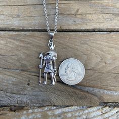 Thoth, Egyptian God..1 7/8" tall with bail by 5/8" wide at the widest spot, cast and antiqued in sterling silver 925, the chain is  20" long also in sterling silver 925 with a lobster catch..  Thoth was the god of the moon, sacred texts, mathematics, the sciences, magic, messenger and recorder of the deities, master of knowledge, and patron of scribes. His Egyptian name was Djehuty, which means "He who is like the Ibis." He was depicted as an ibis bird Silver Ankh Necklace, Adjustable Silver Ankh Necklace, Hallmarked Silver Ankh Jewelry, Cartouche Necklace Silver, Silver Ankh Gothic Necklace, Egyptian Names, Sacred Text, Egyptian Gods, Handmade Necklaces