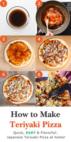 how to make teriyaki pizza in 10 easy steps with instructions for making it