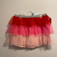 Girl’s Valentine’s Day Pink And Red Tutu Skirt. Condition Is Brand New With Tags! Size Xxl Cute Red Ruffled Bottoms, Red Mini Skirt For School In Summer, Playful Pink Skirt For School, Red Lined Skirt For School, Fun Red Bottoms For Spring, Playful Red Bottoms For Spring, Cute Red Ruffled Skirt, Cute Fitted Red Skirt, Y2k Jean Skirt