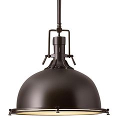 an industrial style pendant light fixture