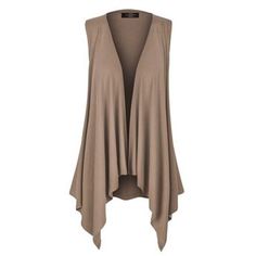 Trendy and elegant item which is suitable for any occasion. This lightweight sleeveless open front drape cardigan features soft fabric with stretch for comfort. Comfy and easy to wear with your favorite pants, skirt, leggings or shorts. Size: XXL.  Color: Beige.  Gender: female.  Age Group: adult. Solid Vest For Layering In Fall, Versatile Vest For Layering, Solid Spring Vest For Layering, Solid Open Front Layering Top, Open Front Layering Top, Solid Color Vest For Spring Layering, Elegant Beige Vest For Layering, Fitted Open Front Vest For Fall, Chic Open Front Fall Vest