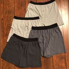 4 Pair Of Hanes Comfort Soft Cotton Boxers Soft Waistband, No Tag And Button Closure. Size Large And In Perfect Condition, They Were Taken Out Of The Package And Washed But Never Worn. Casual Gray Multi-pack Boxer Briefs, Casual Gray Multi-pack Bottoms, Casual Gray Bottoms Multi-pack, Black Gray, Black And Grey, Man Shop, Socks, Grey, Black