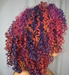 Bold Hair Color, Hot Hair Colors, Dyed Natural Hair, Beautiful Curly Hair, Hair Crush