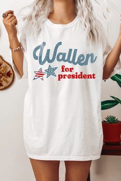 Wallen For President Wallen Country Concert Shirt Country Music T Shirt 4th Of July Rodeo Shirt Western Shirt Country Dance Outfit, Morgan Wallen Shirts, Cody Johnson Concert, Twining Outfits, Country Concert Shirts, Cody Johnson, Music T Shirt, Country Dance, Rodeo Shirts