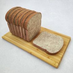 a loaf of bread sitting on top of a cutting board