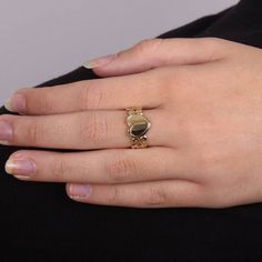 Vintage Heart Ring in 14K Yellow gold. This ring has a unique pattern and a gold heart at the center, you can order it with a name Details and Measurements:► 14 Karat Yellow Gold► Size 8 (Select your size)► Total Weight 3.8 grAll items are Handmade, I pay a lot of attention to every piece.All of my items are hand crafted in Kisufim's Designer jewelry Store in Tel Aviv, and shipped direct to customers all over the world. I am proud to say that many celebrities, models and stars across the world w Gold Heart Ring With Diamond Cut For Promise, Gold Heart Ring For Valentine's Day With Round Band, Valentine's Day Gold Heart Ring With Round Band, Fine Jewelry Hallmarked Heart Cut Heart Ring, Fine Jewelry Hallmarked Heart Cut Ring, Gold Heart Ring With Round Band For Promise, Hallmarked Fine Jewelry Heart Ring, Hallmarked Heart Cut Heart Ring In Fine Jewelry, Gold Heart Ring For Promise With Round Band