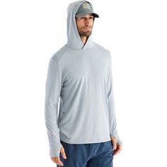 Offering the highest rating of UVA and UVB protection, the Shade Hoodie helps us protect our skin during summer activities without overheating. The soft and stretchy fabric moves with us while wicking away sweat and letting air escape for a breathable fit, and the lightweight construction dries in a flash for active comfort. White Moisture-wicking Hoodie For Outdoor Activities, Moisture-wicking Nylon Hoodie Sportswear, Athleisure Nylon Hoodie With Moisture-wicking, Technical Long Sleeve Hoodie For Running, Technical Hooded Activewear For Outdoor, Breathable Hooded Running Hoodie, Breathable Hooded Hoodie For Running, Technical Moisture-wicking Hoodie For Light Sports, Functional Gray Hoodie For Outdoor