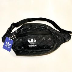 Adidas Waist Bag Black With Signature Logo Two Zip Compartments Thanks For Stopping “Buy” Trendy Black Bags For Streetwear, Trendy Black Streetwear Bags, Casual Black Pouch Bag, Trendy Adidas Shoulder Bag For Daily Use, Black Pouch Bag For Streetwear, Trendy Adidas Black Bag, Trendy Black Adidas Bag, Black Adidas Bag With Adjustable Strap, Black Adidas Shoulder Bag With Adjustable Strap