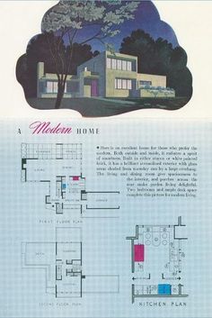 the modern home is shown in this advertisement