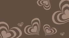 an abstract background with hearts and swirls in shades of brown, beige and white