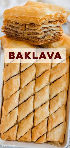 baklava is the most popular dessert in turkey, and it's made with puff pastry