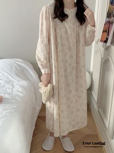 Wrap yourself in comfort and style with our Soft Floral Pink Pajama Dress Set. This charming ensemble is designed to elevate your bedtime routine with its combination of softness and sophistication.Crafted from luxurious fabric, the pajama dress offers a gentle embrace, ensuring a cozy and relaxing experience throughout the night. The delicate floral pattern adds a touch of elegance, making it perfect for lounging or enjoying a peaceful night's sleep. Features: 100% Washed Cotton Relax Fit (stre Pink Pajama Pants, Pink Pajama, Bed Sheet Sizes, Pink Pajamas, Fitted Bed Sheets, Pajama Dress, Stylish Beds, Soft Floral, Bedtime Routine