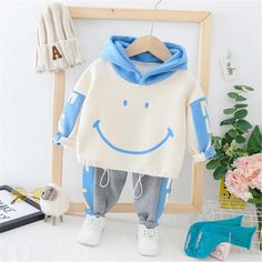 Cotton Hooded Loungewear Set, Blue Hooded Sets For Spring, Blue Hooded Spring Sets, Hooded Cotton Sets For Winter, Winter Cotton Hooded Sets, Cotton Hooded Winter Sets, Playful Cotton Sets For Winter, Playful Winter Sets For Playtime, Playful Winter Playtime Sets