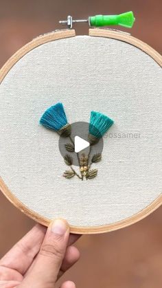 Shalu | Gossamer on Instagram: "Have you ever tried out Tassels Embroidery?

If no, do check out me YouTube channel “Embroidery by Gossamer” for detailed tutorial of the Tassel flowers 🌷 

This pattern contains two tassel flowers and a tiny French Knot Garden flower. This is a simple pattern that can easily be done by beginners. 

Checkout the highlights for link to the video, or just search “Tassel flowers embroidery by Gossamer” 😇

#tassel #tassels #tasselflower #embroidery #embroideryforbeginners #learnembroidery #embroiderybygossamer #bordados #flowerembroidery" Tassels Embroidery, Knot Garden, Tassel Embroidery, Flowers Embroidery, Learn Embroidery, French Knot, Garden Flower, Embroidery For Beginners, Simple Patterns