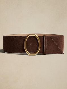 Ravello Suede Belt | Banana Republic Luxury Belts, Women's Belts, Wide Leather Belt, Beautiful Belts, Gold Belts, Suede Belt, Designer Belts, Brown Belt, Wide Belt