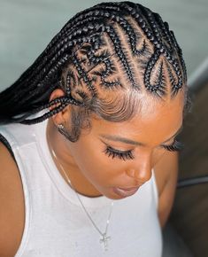 Cornrows With Box Braids, Feed In Braids, Braided Cornrow Hairstyles, Cute Box Braids Hairstyles, Braids Hairstyles Pictures, Feed In Braid