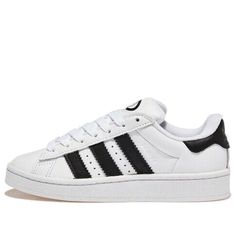 White Adidas Skate Shoes For Light Sports, White Low-top Sneakers With Three Stripes, Three Stripes Branded Lace-up Skate Shoes For Streetwear, Three Stripes Skate Shoes For Streetwear, Casual Skate Shoes With Three Stripes For Streetwear, Three Stripes Lace-up Skate Shoes For Streetwear, Lace-up Skate Shoes With Three Stripes For Streetwear, White Adidas Logo Sneakers For Streetwear, Sporty White Skate Shoes With Three Stripes Branding