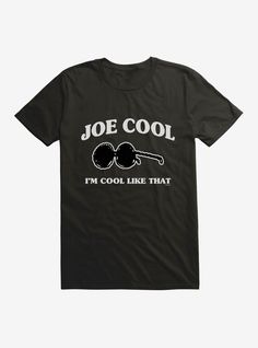 Peanuts Joe Cool Like That T-Shirt Cool Black Cotton T-shirt, Cool Pre-shrunk Crew Neck T-shirt, Cool Letter Print T-shirt, Joe Cool, Cartoon Man, Graphic Tee Shirts, Mens Graphic Tee, Hot Topic, Mens Graphic