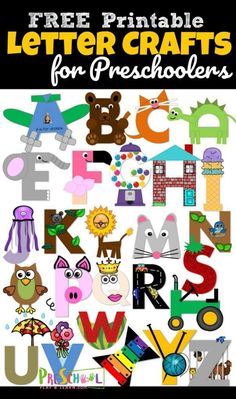 the free printable letter crafts for preschoolers