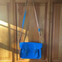 The Cambridge Satchel Company Leather Crossbody Bright Blue Never Used Thrifted Bags, Bright Blue Color, Company Bag, Cambridge Satchel, Cambridge Satchel Company, Satchel Bag, Blue Bags, Bright Blue, Satchel Bags