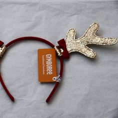 New Gymboree Girls Golden Glitter With Red Deer Ears Headband Deer Ears Headband, Deer Ears, Thanksgiving Hair, Headband Christmas, Gymboree Girl, Golden Glitter, Red Deer, Ears Headband, Kids Hair Accessories