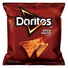 doritos spicy nacho with fire on the side