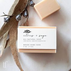 Soap Bar Wrap Label Canva Template | Dusk – Trendy Fox Studio Printing Company