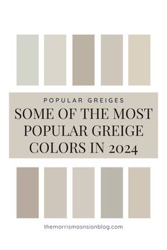 some of the most popular greige colors in 2012