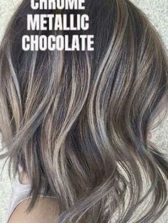 Metallic Brown Hair, Bob Curls, Highlights Bob, Grey Brown Hair, Color Highlights, Brown Hair With Blonde Highlights