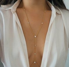 14k Gold Filled with CZ Diamonds Braided Rope Body Chain Body Jewelry Outfit, Body Chain Jewelry Outfit, Body Harness Jewelry, Diy Body Chain, Body Jewelry Diy, Chain Outfit, Body Necklace Chain, Body Necklace, Gold Body Chain