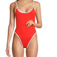 Weworewhat Swimsuit Size Xl Fiery Red Red Bodysuit For Spring Pool Occasion, Red Bodysuit For Pool Occasion In Spring, Red Bodysuit For Pool In Spring, Casual Red Bodysuit For Pool, Casual Red Bodysuit For The Pool, Casual Red Bodysuit For Poolside, Red Casual Bodysuit For Beach Season, Fiery Red, Womens Swim