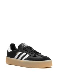 Adidas Samba "Black / White" Sneakers - Farfetch Samba Black, Adidas Samba Black, Samba White, Adidas Samba White, Black White Sneakers, Shoes Outfit Fashion, Black And White Sneakers, Shoes Outfit, Round Logo