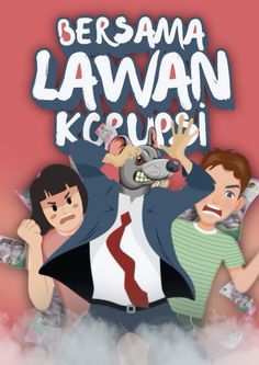 the poster for bersama lawan kegursi with two people and money