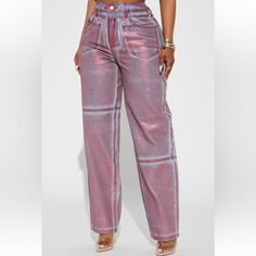 Metallic Pants Denim With Metallic Red Size 15 Pants Only Foil Fashion, Metallic Pants, Pants Denim, Fashion Nova Pants, School Time, Pants Color, Denim Pant, Denim Pants, Fashion Nova