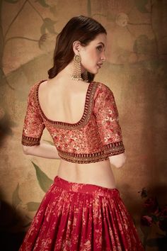 Organza Bridal Lehenga, Sabyasachi Bridal, Lehenga Choli For Women, Choli For Women, Printed Organza