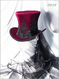 Lady Bildergalerie - lady`s gallery | BAT HAT Black Top Hat, Victorian Steampunk