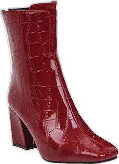 Trending Heels, Womens High Heels, High Heel, Pu Leather, Ankle Boots, High Heels, Heels, Boots, Red