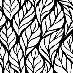 an abstract black and white pattern with wavy lines on a cream background, suitable for wallpaper or fabric